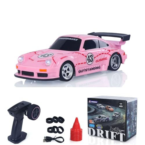 TOUCAN RC HOBBY 1/43 2.4G Radio Control Drift Car Racing Vehicles High Speed 15KM/H 4WD Mini Car Model Battery Lights RTR Gift for Ages 14+ - color: 4305a