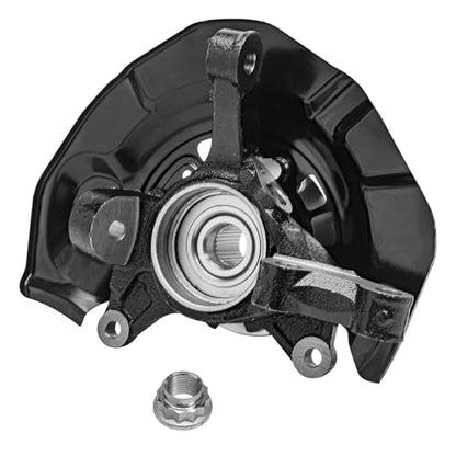 Detroit Axle - 4pc AWD Front Steering Knuckles Rear Wheel Bearing Hubs | for 2004 2005 2006 2007 2008 2009 2010 Toyota Sienna, 2 Steering Knuckles 2 Non-ABS Wheel Bearing Hubs Replacement - size: 4UW48672/Kit