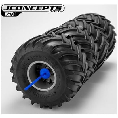 J Concepts 5273-2 RC Monster Truck Tire Sticks Storage Organizer Fiber Reinforced Pit Accessory (Black) (4)