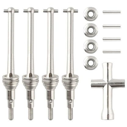 RC CAR 16410 Front Rear Metal Drive Shaft CVD Set Accessories Spare Parts for H16GT H16DR H16BM H16 H16P H16E 16208 16209 16210 16207 JC16EP HP161S H17 1:16 Brushless RC Monster Trucks Vehicle