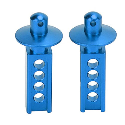 plplaaoo Aluminum RC Car Body Post 2Pcs Shell Holder Mounts for Mini E Revo Slash 1:16 Scale RC Upgrade Parts Accessories Blue (Blue) - color: Blue