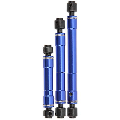 Transmission Shaft Drive, Propeller Metal Shaft Fit for Traxxas4 TRX6 1/10 RC Crawler Car Aluminum Alloy Steel Blue 75mm 103mm 123mm 3Pcs Set