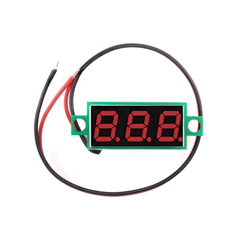 2pcs Mini Digital Thermometer with NTC Waterproof Metal Probe, -50°C to 125°C, Red - color: Red