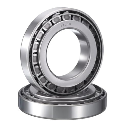 2 Pack 30213 Tapered Roller Bearing Cone and Cup Set | 65mm Bore 120mm OD 25mm Cup Width, Chrome Steel Wheel Bearings, ABEC-3 - size: 30213
