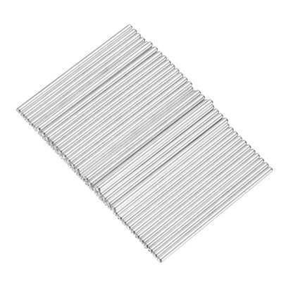 MECCANIXITY 40pcs 2mmx50mm Toys Shaft Round Rod Axles Drive Shaft for DIY RC Car Truck Boat Helicopter Model Part, Silver - size: 2mmx50mm