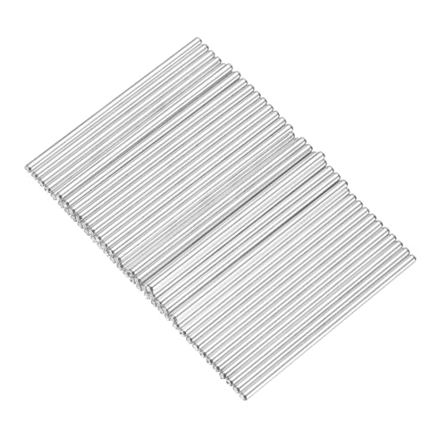 MECCANIXITY 40pcs 2mmx50mm Toys Shaft Round Rod Axles Drive Shaft for DIY RC Car Truck Boat Helicopter Model Part, Silver - size: 2mmx50mm