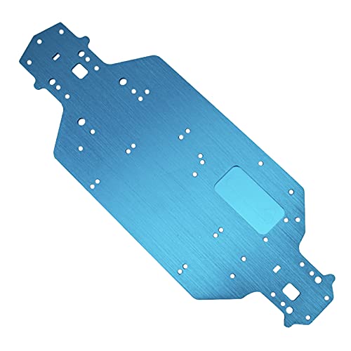 Aluminum Alloy Chassis Plate 03001 Upgrade Parts Compatible with Redcat Racing Lightning EP Drift Lightning STK HSP 94123 94103 1/10 RC Car (Blue) - color: Blue