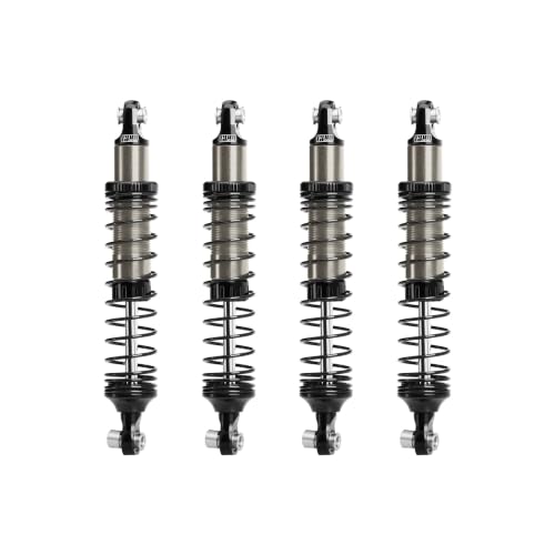 GPM Aluminum 89mm Progressive Spring Shock Set for H10 Optic，Titanium | Front & Rear, RC Crawler Upgrade, for VANQUISH H10 Optic, Yokohama Sparco RTR, 1/10 Scale - color: Titanium