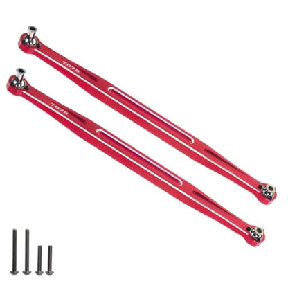 Front Steering Tie Rod Links 7075-T6 for 1/5 Traxxas X-MAXX WideMaxx 8S & 1/6 XRT 8S Monster Truck Upgrades Parts, Replacement for #7897, 2pcs Set (Silver) - color: Silver