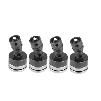 Generic 4PCS Aluminum Body Post Mount Body Post Mount for SCX10 1 10 RC Car (Black) - color: Black