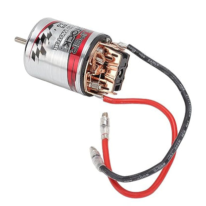 Generic 540 Brushed Motor, Iron with External Replaceable Carbon Brush, High Torsion Strong Magnetic Force for RC Climbing Car Axial Scx10 1/10 Refitting (40T) - size: 40T