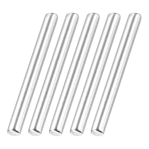 MECCANIXITY 60 Pack Dowel Pin Wheel, 1.5x15mm Steel Hex Wheel Hub Nut Pin Replacement for DIY RC Car Truck Boat Helicopter Model Part, Silver - size: 1.5x15mm