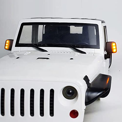 SWX LED Rear View Mirror Kit for 1/10 SCX10 RC Crawler Upgrade | LED Side Mirror, Rear View Mirror, SCX10, 1/10 Crawler, Scale Accessory