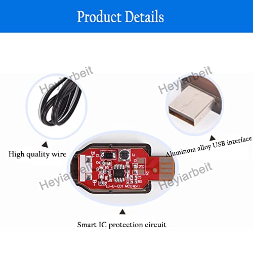 Heyiarbeit RC Ni-CD Battery USB Charging Cable Nickel Cadmium Nickel Hydrogen 7.2V Adapter Cable L6.2-2P for RC Ni-MH Ni-CD Battery Black 2Pcs - size: L6.2-2P 2Pcs