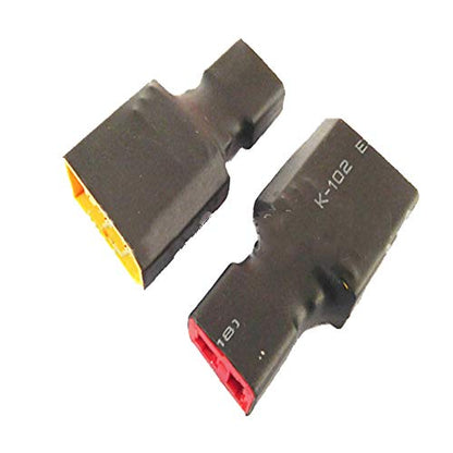 3 pcs Deans T Plug Male Female Connector to XT90 Plug Male Female Connector Wireless Adapter for RC LiPo Battery (T Female to XT90 Male) - size: T female to XT90 male