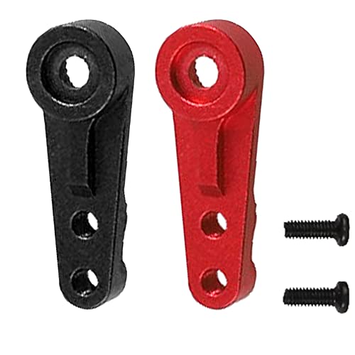 2Pack Vgoohobby Aluminum Alloy 25T Servo Horn 25Teeth Servo Saver Steering Arm for Standard Servo Motors Compatible with Traxxas TRX4 Axial SCX10 Tamiya 1/10 RC Crawler Car