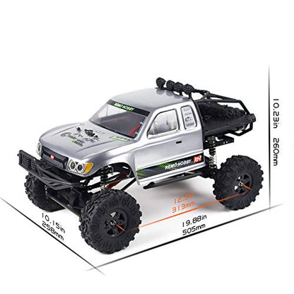 Cheerwing 1:10 Scale Rock Crawler 4WD Off-Road Remote Control Truck | 2.4Ghz,Brushed Motor,Waterproof ESC,20-25km/h Speed,.2V 2500mAh,Large Hobby RC Car for Adults