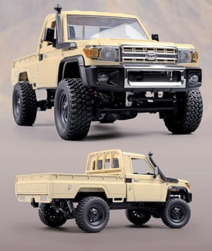 WPLDEWAN RC Rock Crawler 4x4 RC Truck MN82 Toyota LC79 Remote Control Truck | 1/12 RC Crawler Off Road Pickup 2.4G All Terrain 280 Motor Full Proportional RTR Hobby Toy Adult