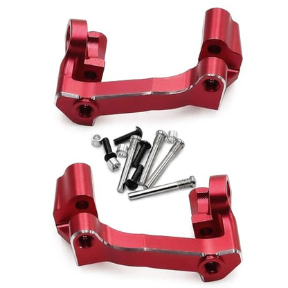 7075 Aluminum C-Hubs for Traxxas 1/16 Mini Maxx & Mini Slash 4X4 Replace 10732 High Strength Lightweight Steering Knuckle Red - color: Red