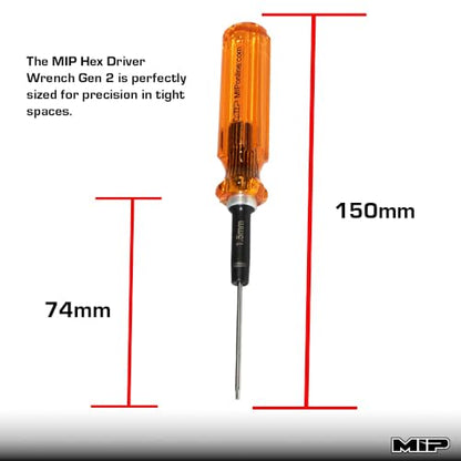 MIP 9602 3-Piece RC Hex Screwdriver Set (1.5mm, 2.0mm, 2.5mm) – Precision Hex Allen Wrenches for RC Cars, Drones, Boats, Helicopters – RC Repair Tool Kit – Made in USA - style: Metric 1.5mm 2.0mm 2.5mm
