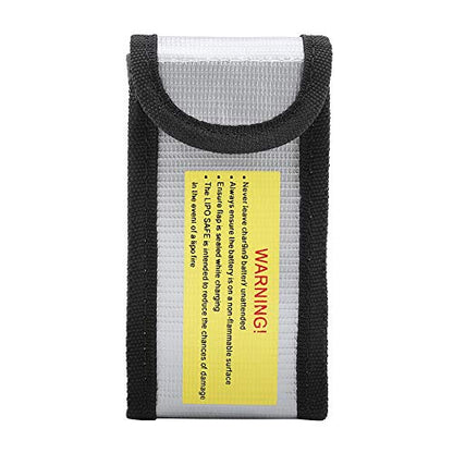 Zerodis Other Household Utensils Lipo Battery Safe Bag Flame Retardant Fiberglass Protective Cover for Lipo Battery Storage Charging Travel Transportation with Double Metal Zipper