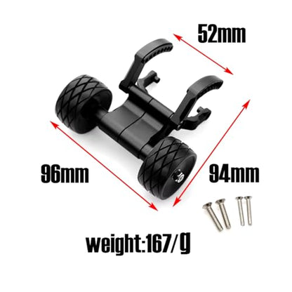 RC Car Accessories for Traxxas for E-Revo 2.0 86086-4 56087-1 for Monster for Truck 1/10 Metal Wheelie Bar RC Car Upgrade Parts Accessories(Black) - size: Black