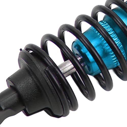 RC Shock Absorber, Aluminium Alloy RC Shock Damper Replacement Threaded Design Practical Accessory Stable and Smooth Damping for TT‑01 TT‑02 TA05 TL‑01 TA03 MF‑01X (Blue) - color: Blue