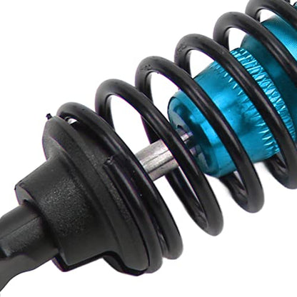 RC Shock Absorber, Aluminium Alloy RC Shock Damper Replacement Threaded Design Practical Accessory Stable and Smooth Damping for TT‑01 TT‑02 TA05 TL‑01 TA03 MF‑01X (Blue) - color: Blue