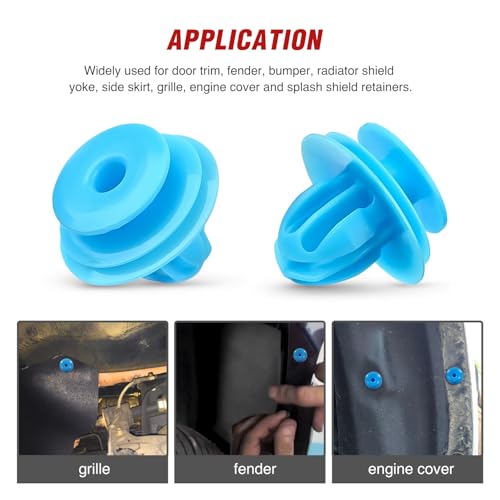 Nilight 121PCS Car Bumper Retainer Clips 6mm 6.5mm 7mm 8mm 9.5mm 9.8mm Expansion Screws Replacement Kit Door Trim Panel Clips Bumper Push Rivet Clips for Toyota Honda GM Mazda - color: 121Pcs Clips Tools