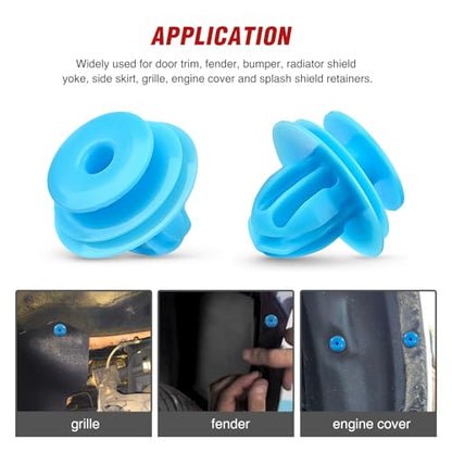 Nilight 121PCS Car Bumper Retainer Clips 6mm 6.5mm 7mm 8mm 9.5mm 9.8mm Expansion Screws Replacement Kit Door Trim Panel Clips Bumper Push Rivet Clips for Toyota Honda GM Mazda - color: 121Pcs Clips Tools