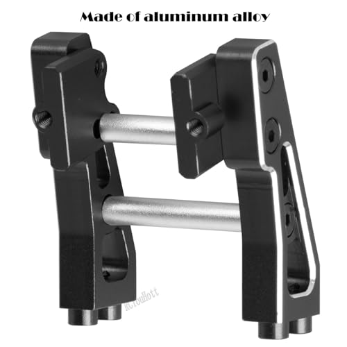 RC Aluminum Adjustable Wing Mount Upgrades Part for 1/14 Typhon Grom 223S (ARA2306,ARA2306s,ARA2106) RC Car,Adjustable Wing Mount Hops Up,Black - color: Black-(upgrades Part）