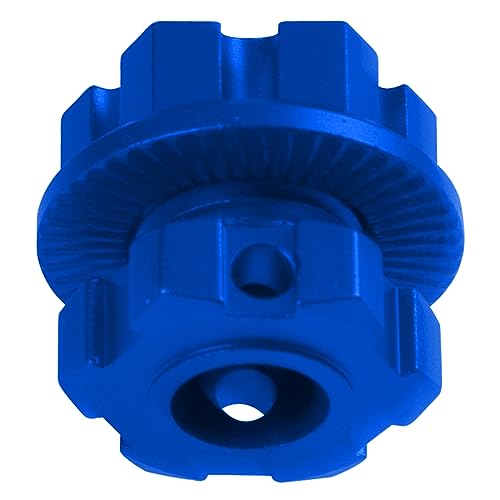Aluminum 17mm Splined Wheel Hubs Adapter & Nuts #8654 Compatible with Traxxas 1/10 E-Revo 2.0 Maxx & 1/8 Sledge RC Car (Blue) - color: Blue