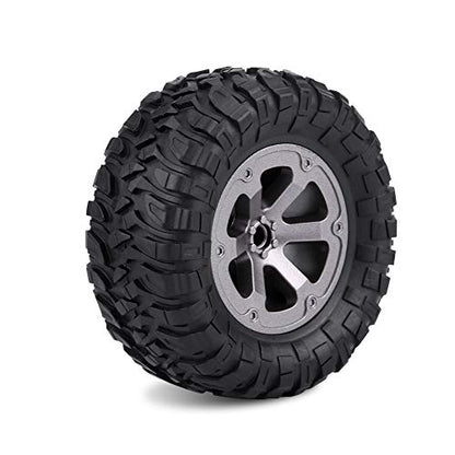 4 Pcs/Set 1:16 RC Crawler Tires, Rubber Plastic 1/16 RC Car Crawler Tires, Remote Control Car Wheels Accessory for 1.0 C24 Upgrades