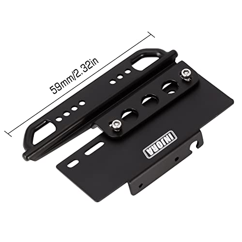 INJORA RC Side Pedal Set Metal Rock Sliders Upgrade Parts for Axial SCX24 C10 AXI00001 1/24 RC Crawler Car, 2PCS