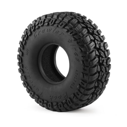 4PCS Soft Rubber Tires for RC 1:10 On Road Car 1.9" Crawler Tires with Foam for Axial SCX10 90047 SCX10 III AXI03007 Redcat Gen8 TRX-4 Tyre