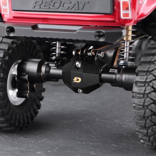 Brass Portal Axle Set for 1/18 Redcat Ascent-18 | Steel Gears, Servo Mount, Steering Links, Front & Rear Axles Included, RC Crawler Upgrades