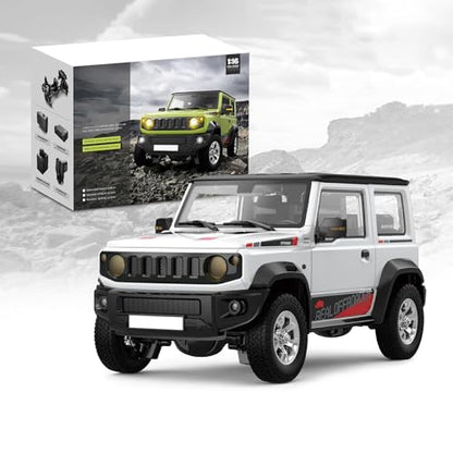 HG 1/16 RC Off-Road Vehicles Climbing Truck Model 4X3 Electric Crawler Car Motor ESC Servo Sound Light Smoke 2.4G Remote Controller Hobby Model White