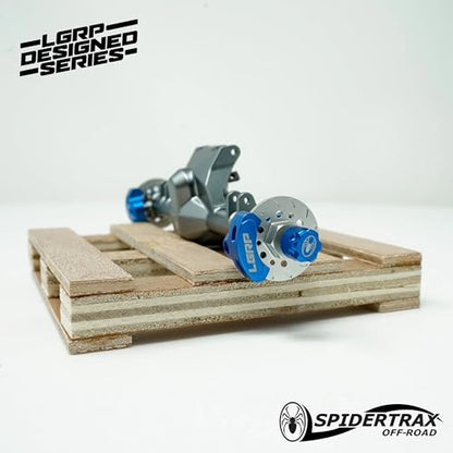 LGRP Little Guy Racing Parts RC Car Truck SCX24 1/24 Spider 9™ Signature Series Rear AXLE Compatible with Comp Frame Kit, Elimator Frame Kit, Ripper Chassis Kit LGS9002