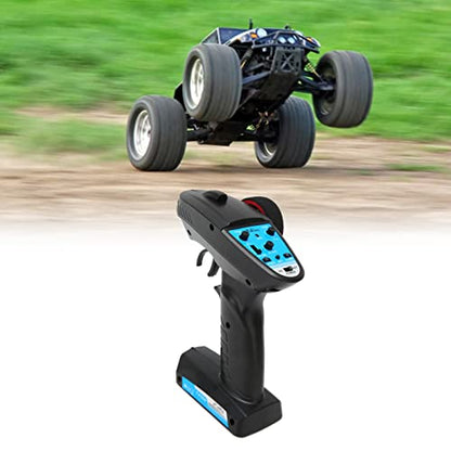 ZJchao 3 Channel RC Transmitter with Speed Adjustment & Receiver Kit 2.4GHz for Car Boat Remote Control System