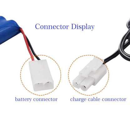 9.6V 2400mAh RC Battery, KET-2P Plug NiMH Rechargeable AA Battery Pack with Charge Cable for RC Car, RC Battle Tank, RC Boat