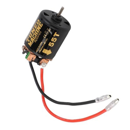 RC Car Brushed Motor 1/10 RC Crawler Car 540 Brushed Motor with Blue Heatsink for Axial Scx10 (55T) - size: 55T