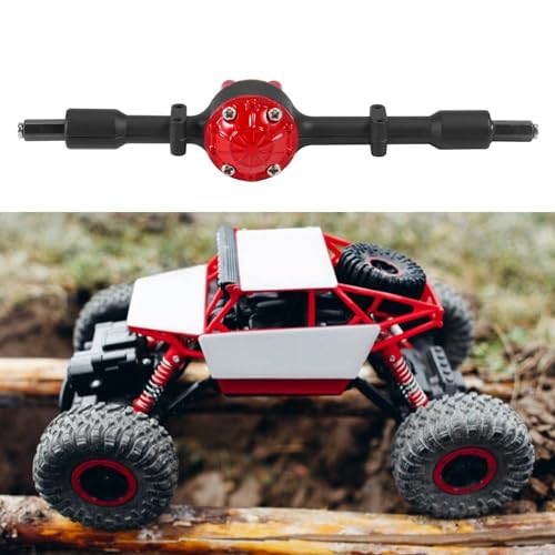RC Vehicle Axles Compatible with WPL D12 B14 B24 B16 B36 C14 C24 C34 C44 RC Car Axles Set1 Set Metal Rear Bridge Axle with Steel Gear RC Car Upgrade Parts