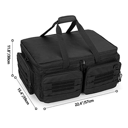 GOBUROS RC Storage Bag for 1/8 and 1/10 Car, RC Carrying Bag(Patent Design) | RC Car Carrying Case with Bottom Solid Clapboard for Support and Multi-Pockets for RC Tools