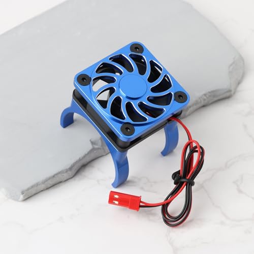 2Pin GPM High Speed Cooling Fan Compatible with TRAXAXAS Mini XRT BXL XS（108076-1） 36mm Blue - color: Blue