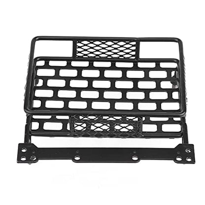 RC Roof Rack Luggage, Steel RC Luggage Carrier Tray Roof Rack Model Vehicle Parts Accessories for 1/10 RC Crawler Car (S) - size: Small