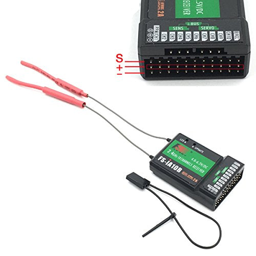FLYSKY FS-iA10B Receiver 10CH 2.4G for FS-i6 FS-i6X FS-i6S RC Transmitter | 10 Channels 2.4GHz AFHDS 2A | PWM/PPM/i-Bus output