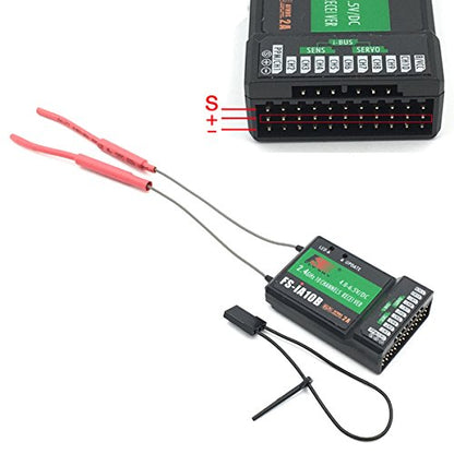 FLYSKY FS-iA10B Receiver 10CH 2.4G for FS-i6 FS-i6X FS-i6S RC Transmitter | 10 Channels 2.4GHz AFHDS 2A | PWM/PPM/i-Bus output