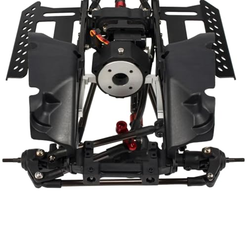 RC Models Parts For Wrangler For SCX10 1/10 2-Speed Transmission For Chassis Kit Frame With For Rock Slider Body Wheelbase Fender Flares RC Crawler 313mm(Chassis Set) - size: Chassis Set