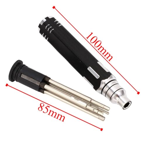 RC Hex Screwdriver Set 4-Piece - Compatible with SCX10 Crawlers 1.5-3.0mm Chrome Vanadium Tools for RC Car Maintenance