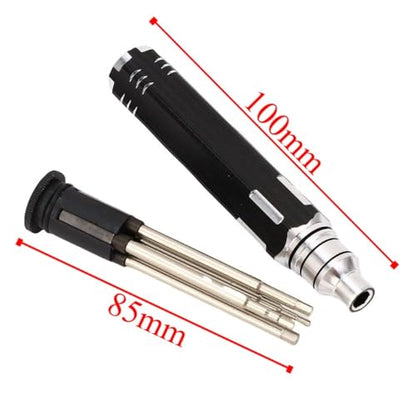 RC Hex Screwdriver Set 4-Piece - Compatible with SCX10 Crawlers 1.5-3.0mm Chrome Vanadium Tools for RC Car Maintenance